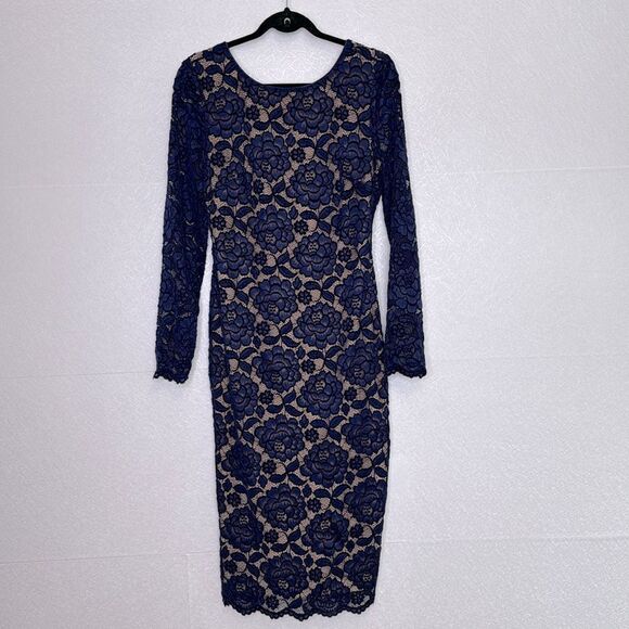 Dress the Population Emery Floral Lace Dress L - Picture 2 of 6